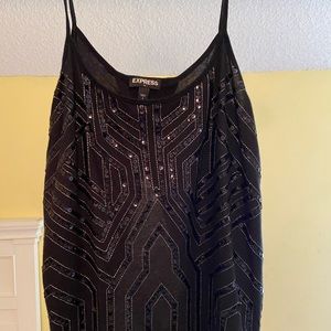 Black Sparkle Tank Top